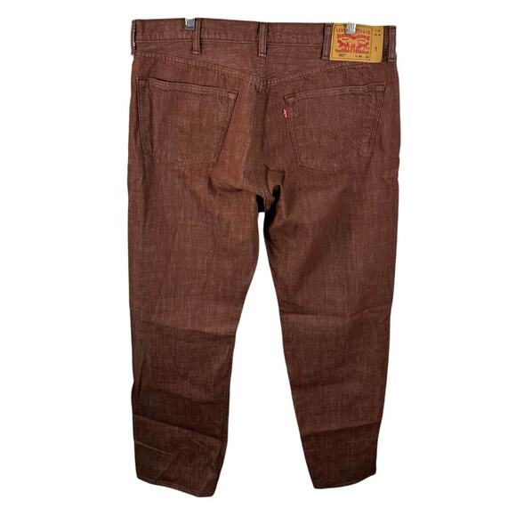 Levi’s 501 White Oak Cone Denim Straight Leg Button Fly Jeans Red 40x34 / 38x33 - Picture 2 of 14